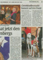 Abendzeitung 7./8.11.2009: Christkindlesmarkt kommt auf den Hund