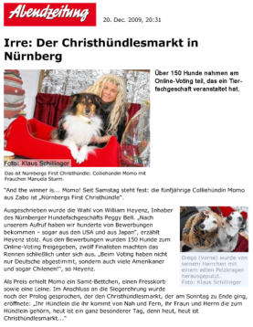 Abendzeitung 20.12.2009: Irre: Der Christhündlesmarkt in Nürnberg